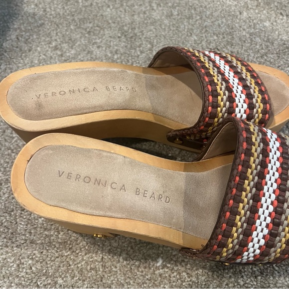 Veronica Beard Hannalee Platform Woven Clog Sandal  Mules | 6 - Picture 5 of 7